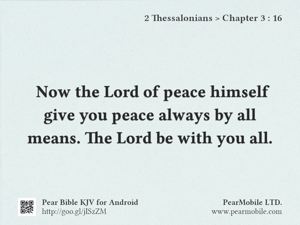 2 Thessalonians, Chapter 3:16